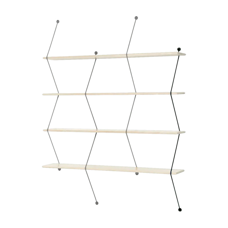 Etagère Climb en bouleau 120 cm Noir - La Chance - The Cool Republic