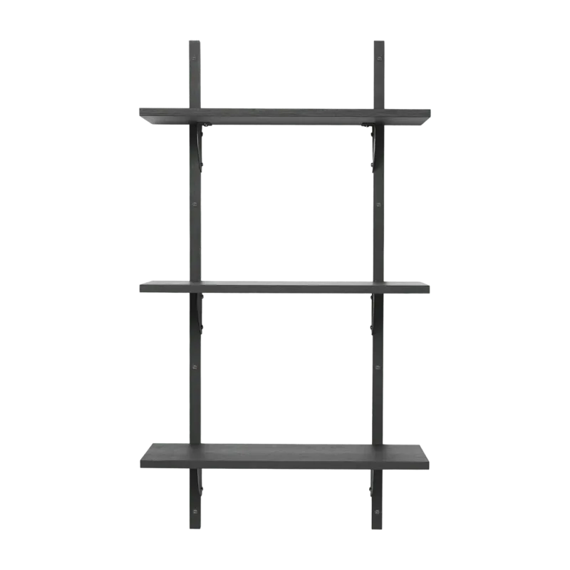 Étagère frêne anthracite et laiton noir T/N Sector - Ferm Living - The Cool Republic