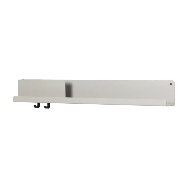 Étagère grise en métal 96 cm Folded - Muuto - The Cool Republic