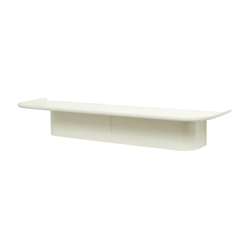 Étagère murale en aluminium crème L Korpus - HAY - The Cool Republic