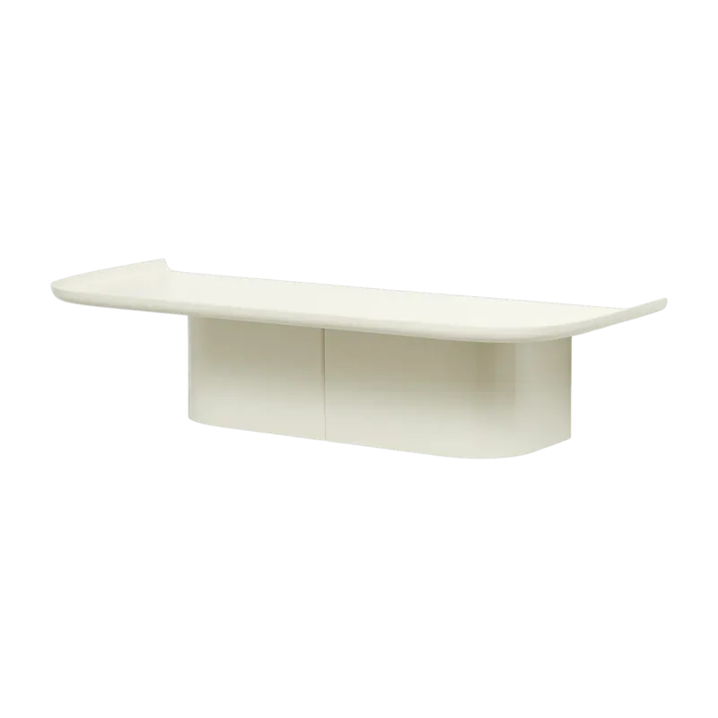 Étagère murale en aluminium crème M Korpus - HAY - The Cool Republic