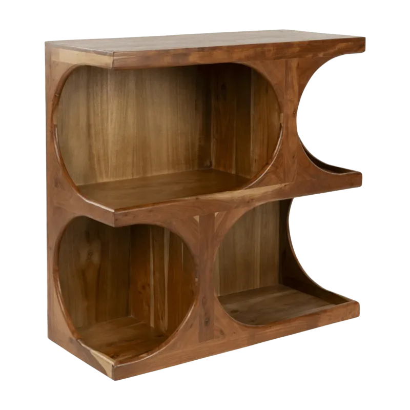Etagère murale en bois de manguier et d'acacia 90x39,5x90cm Atlas - The Cool Republic - The Cool Republic