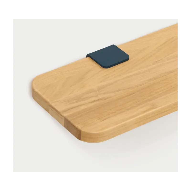 Étagère murale en chêne avec deux accroches bleu nuit 60cm Bracket - TIPTOE - The Cool Republic