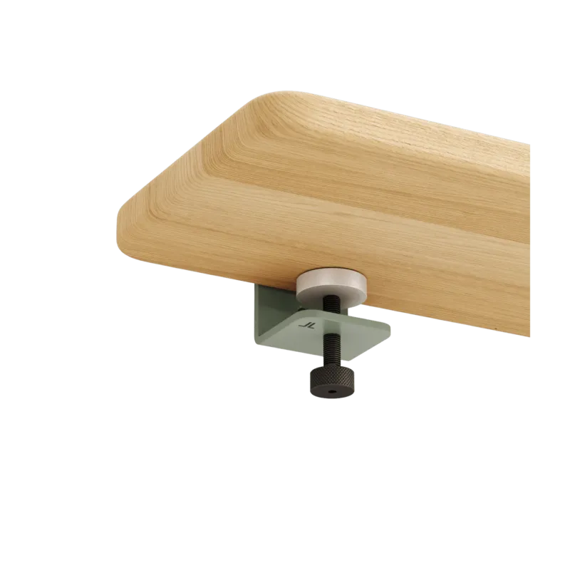 Étagère murale en chêne avec deux accroches gris eucalyptus 60cm Bracket - TIPTOE - The Cool Republic