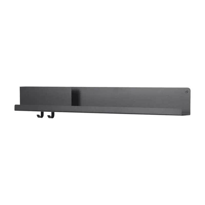 Étagère noire en métal 96 cm Folded - Muuto - The Cool Republic