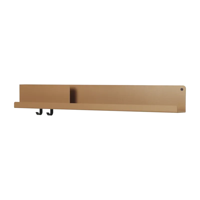 Étagère orange en métal 96 cm Folded - Muuto - The Cool Republic