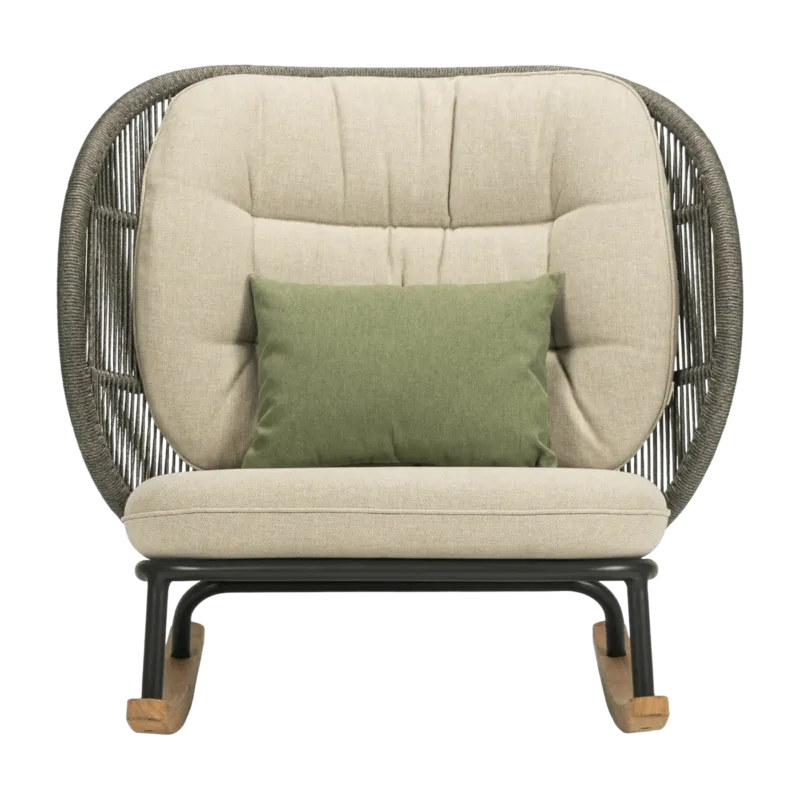 Fauteuil à bascule avec set de coussins Amande Kodo - Vincent Sheppard - The Cool Republic