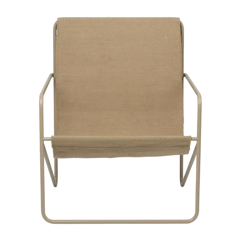 Fauteuil beige en métal beige Desert - Ferm Living - The Cool Republic