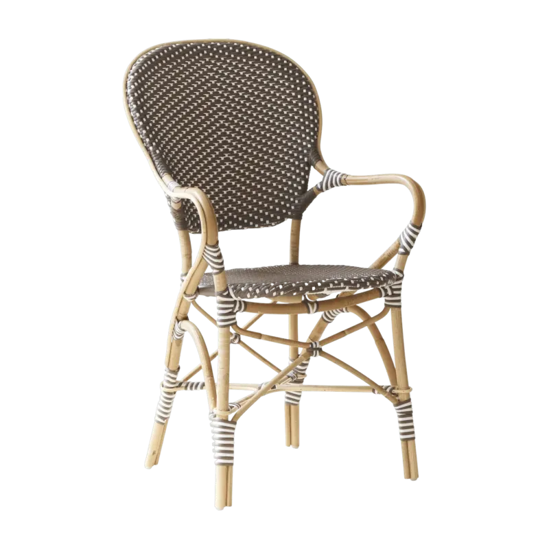 Fauteuil bistrot marron Isabelle - Sika Design - The Cool Republic
