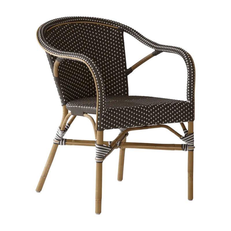 Fauteuil bistrot marron Madeleine - Sika Design - The Cool Republic