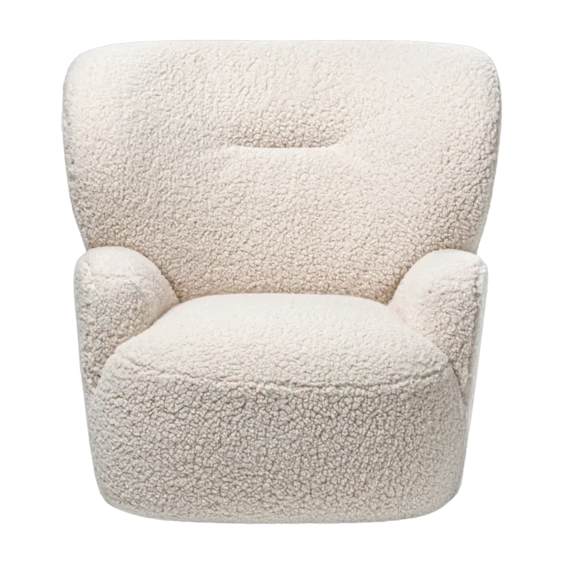 Fauteuil blanc Bear Loll 09 - Gervasoni - The Cool Republic