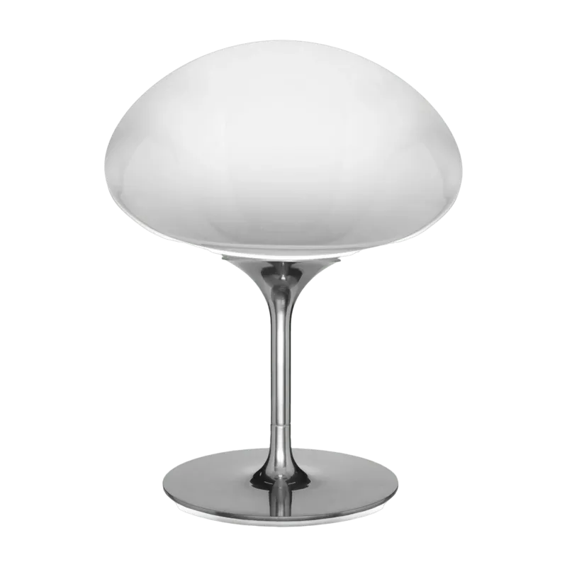 Fauteuil blanc et argenté EroS - Kartell - The Cool Republic