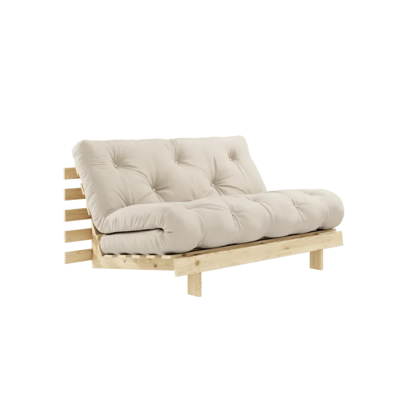 Fauteuil convertible beige clair 140 Roots - Karup Design - The Cool Republic