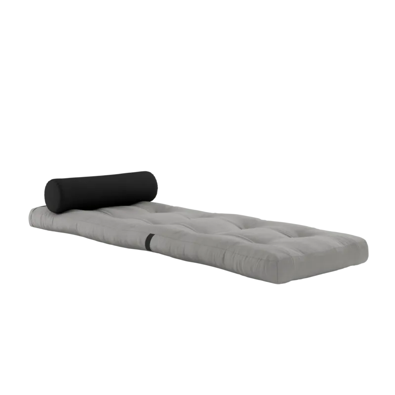 Fauteuil convertible gris avec coussin gris foncé 70x120x40cm Wrap - Karup Design - The Cool Republic