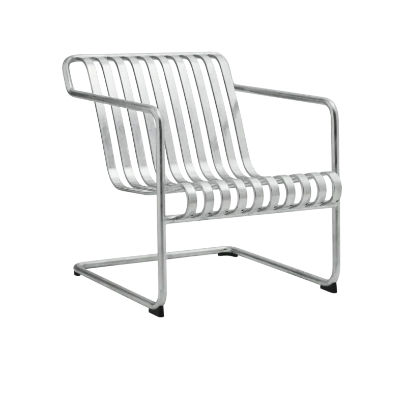 Fauteuil de jardin avec accoudoirs en acier galvanisé Palissade - HAY - The Cool Republic