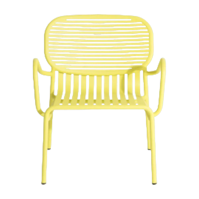 Fauteuil de jardin jaune Week-End - Petite Friture - The Cool Republic
