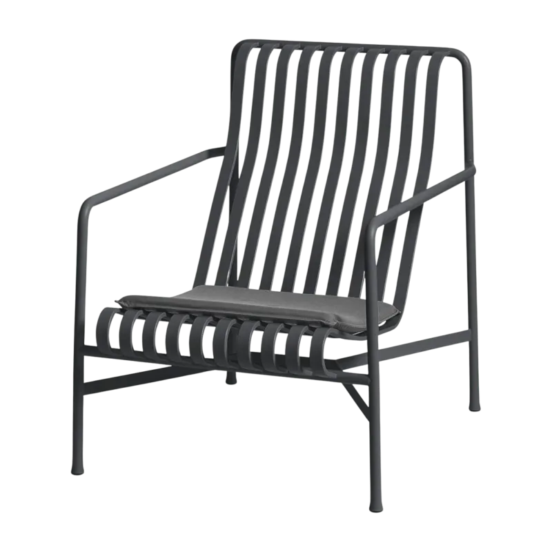 Fauteuil de jardin lounge en métal anthracite 73x88cm Palissade - HAY - The Cool Republic