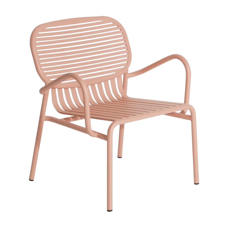 Fauteuil de jardin rose blush Week-End - Petite Friture - The Cool Republic