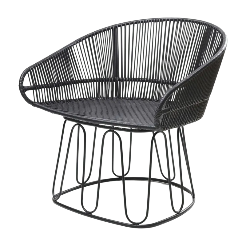 Fauteuil en acier noir Circo - Ames - The Cool Republic
