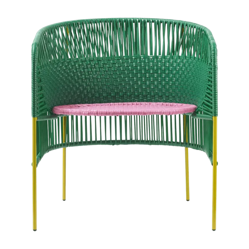 Fauteuil en acier vert Caribe - Ames - The Cool Republic