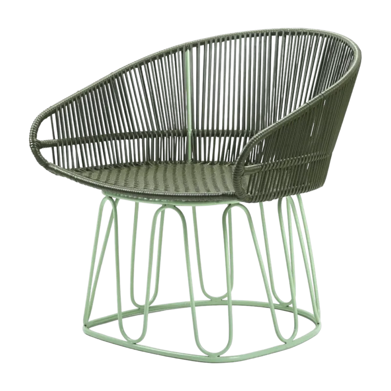 Fauteuil en acier vert Circo - Ames - The Cool Republic