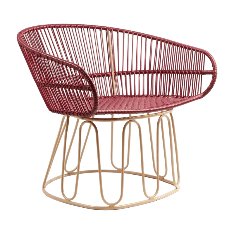 Fauteuil en acier violet Circo - Ames - The Cool Republic