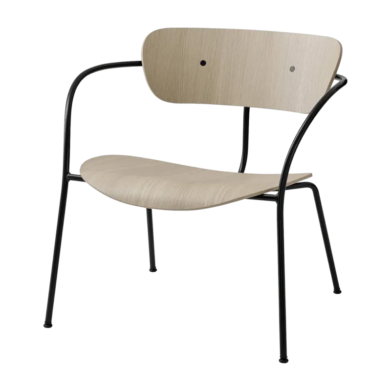 Fauteuil en chêne laqué AV5 Pavilion - &tradition - The Cool Republic