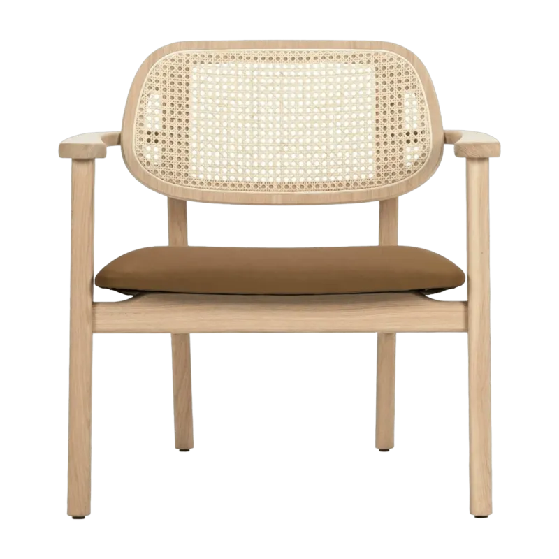 Fauteuil en chêne naturel et cannage Titus - Vincent Sheppard - The Cool Republic