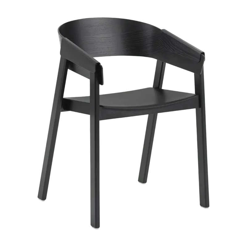 Fauteuil en chêne noir Cover - Muuto - The Cool Republic