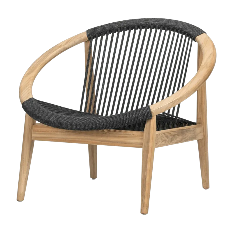 Fauteuil en teck et gris anthracite Frida - Vincent Sheppard - The Cool Republic