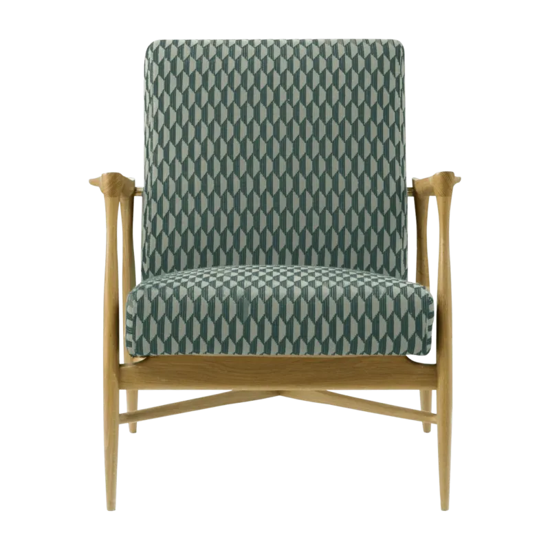 Fauteuil en velours Bakou Céladon Floating - RED Edition - The Cool Republic