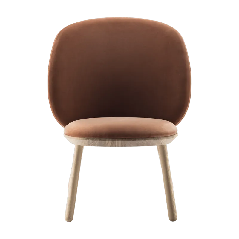 Fauteuil en velours terracotta Naïve - EMKO - The Cool Republic