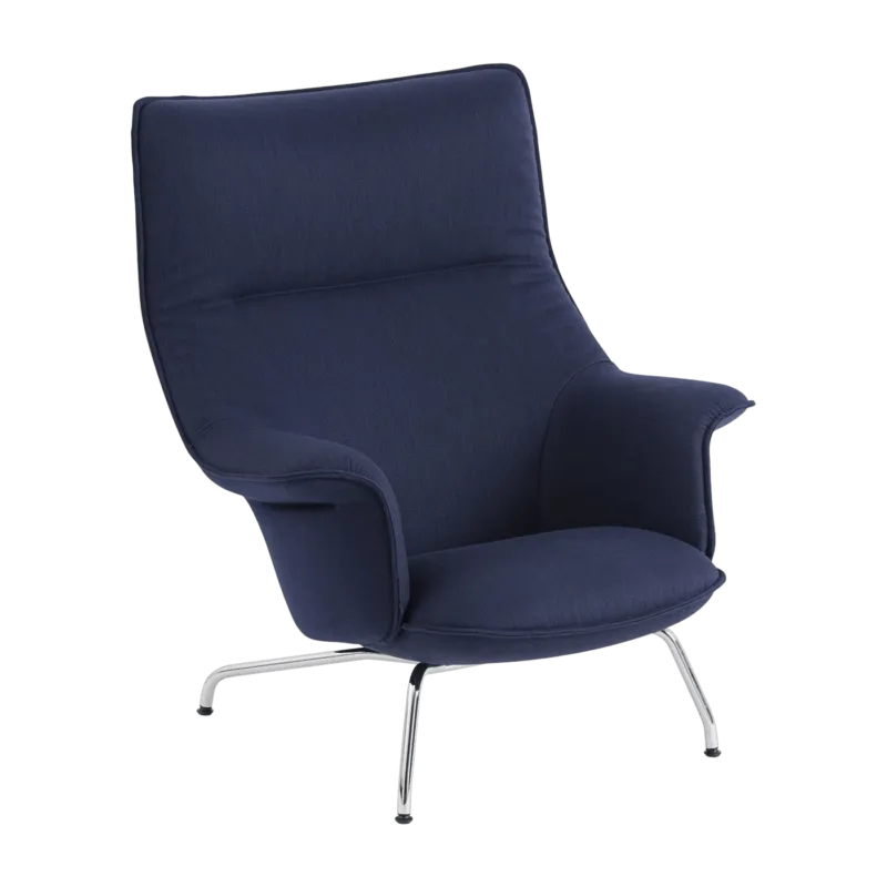 Fauteuil lounge en bleu marine Doze - Muuto - The Cool Republic