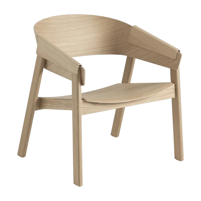 Fauteuil Lounge en chêne Cover - Muuto - The Cool Republic