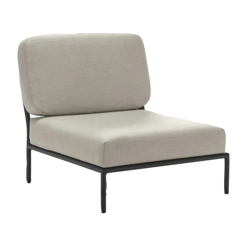 Fauteuil lounge gris clair LEVEL - Houe - The Cool Republic
