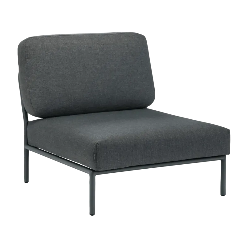 Fauteuil lounge gris foncé LEVEL - Houe - The Cool Republic