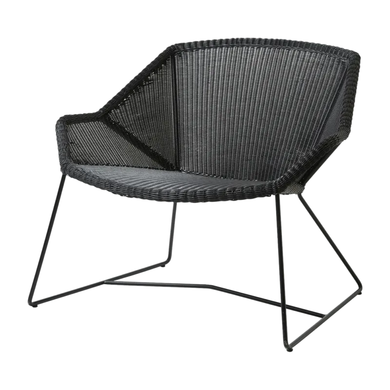 Fauteuil lounge noir Breeze - Cane-Line - The Cool Republic