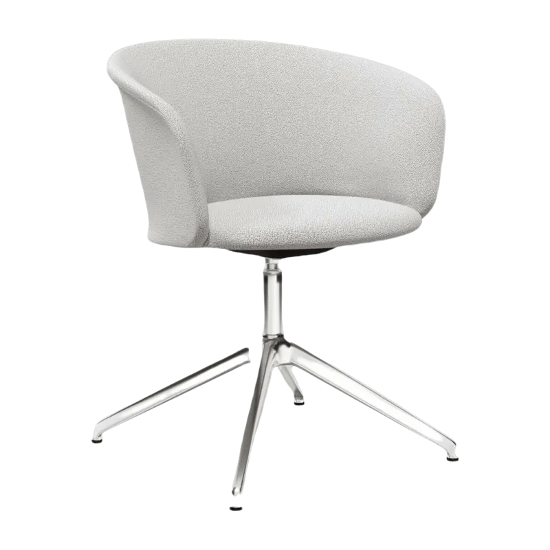 Fauteuil Porcelain et piètement argenté Kendo - Hem - The Cool Republic