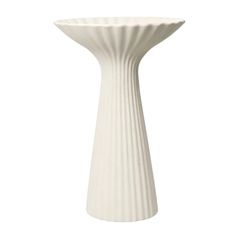 Fontaine d'appoint en béton renforcé beige 50x43x75cm Pedestal bowl - Ferm living - The Cool Republic