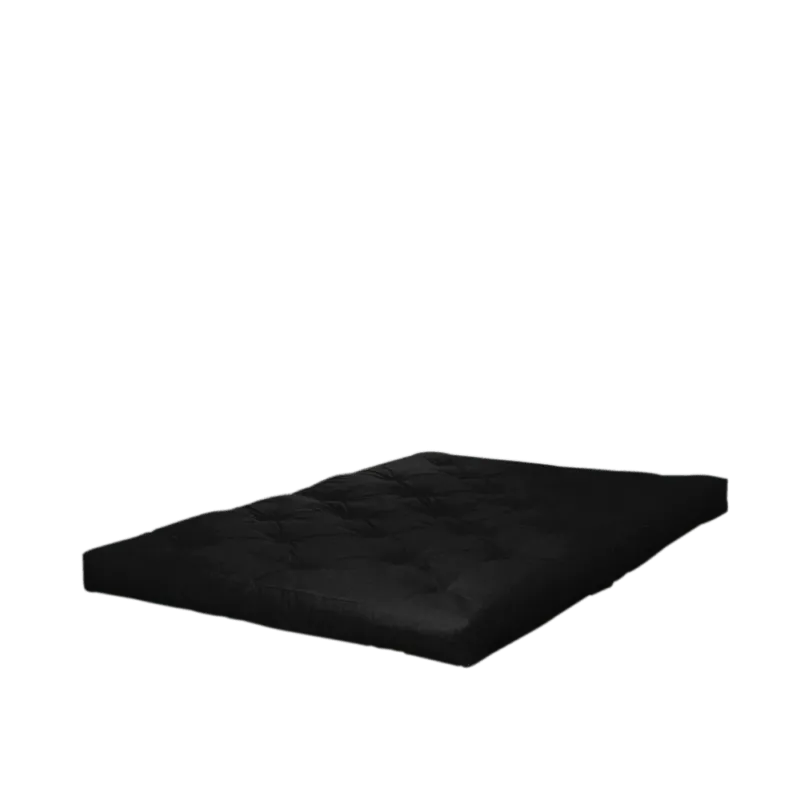Futon confort en coton noir et fibre de coco 120x200cm - Karup Design - The Cool Republic