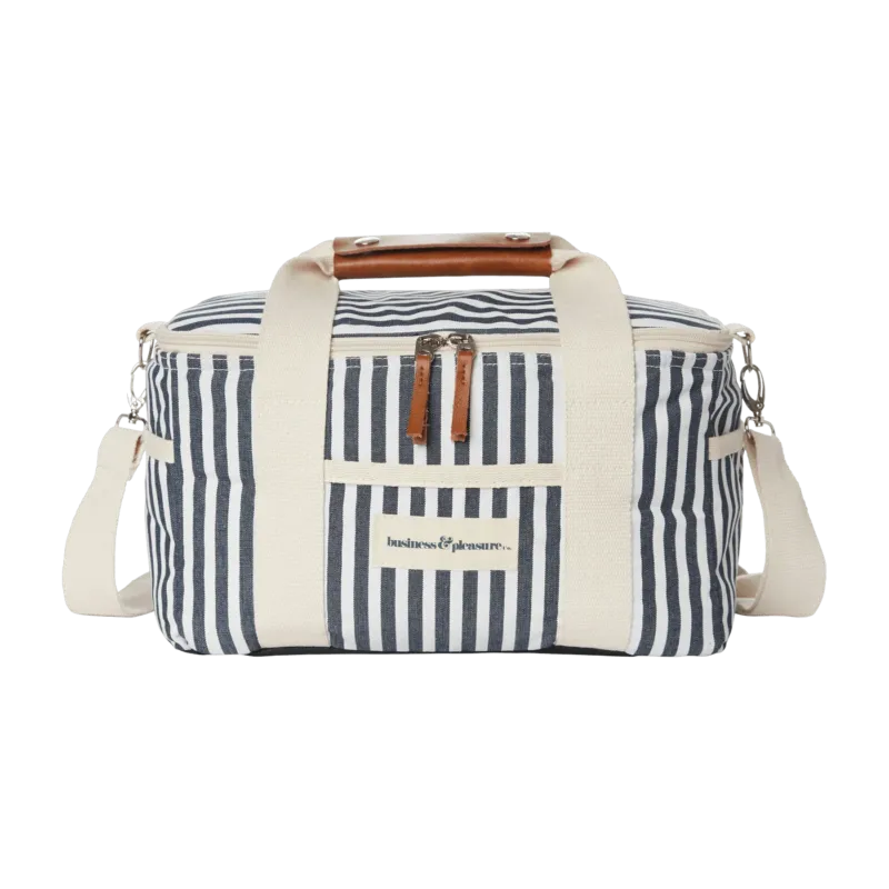 Glacière aux rayures bleues et blanches Premium - Business & Pleasure - The Cool Republic