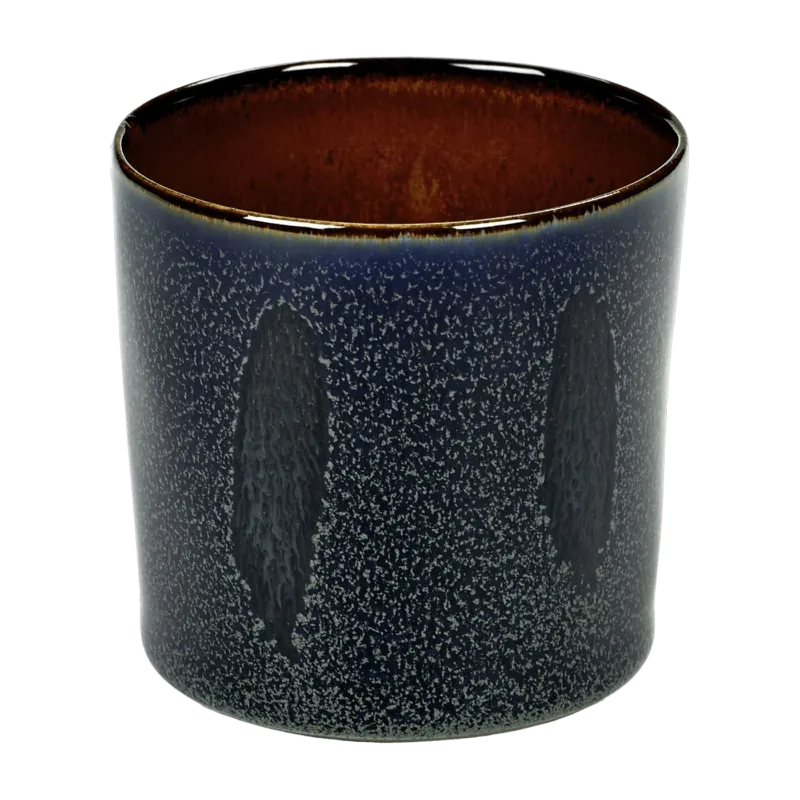 Gobelet cylindrique Terres de Rêves Bleu foncé et rouille - Serax - The Cool Republic