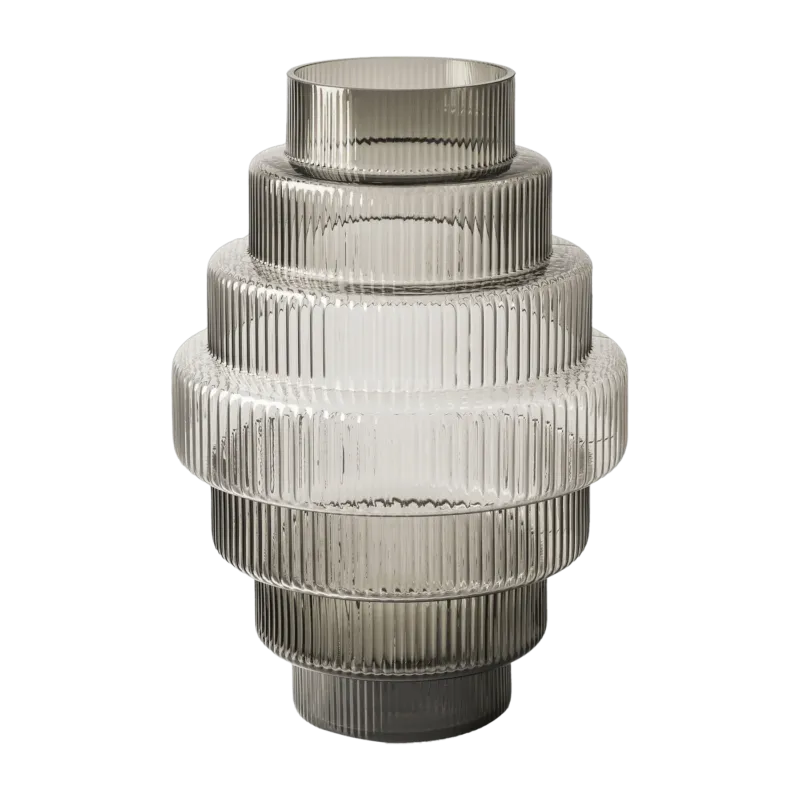 Grand vase en verre gris Steps - Pols Potten - The Cool Republic