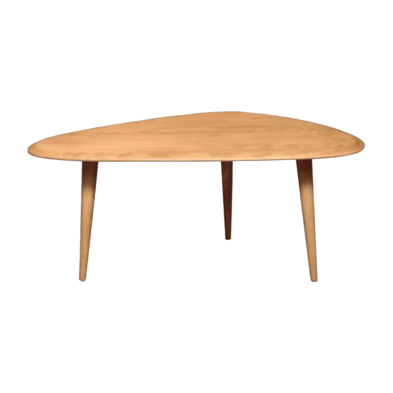 Grande table basse en chêne brut Fifties - RED Edition - The Cool Republic