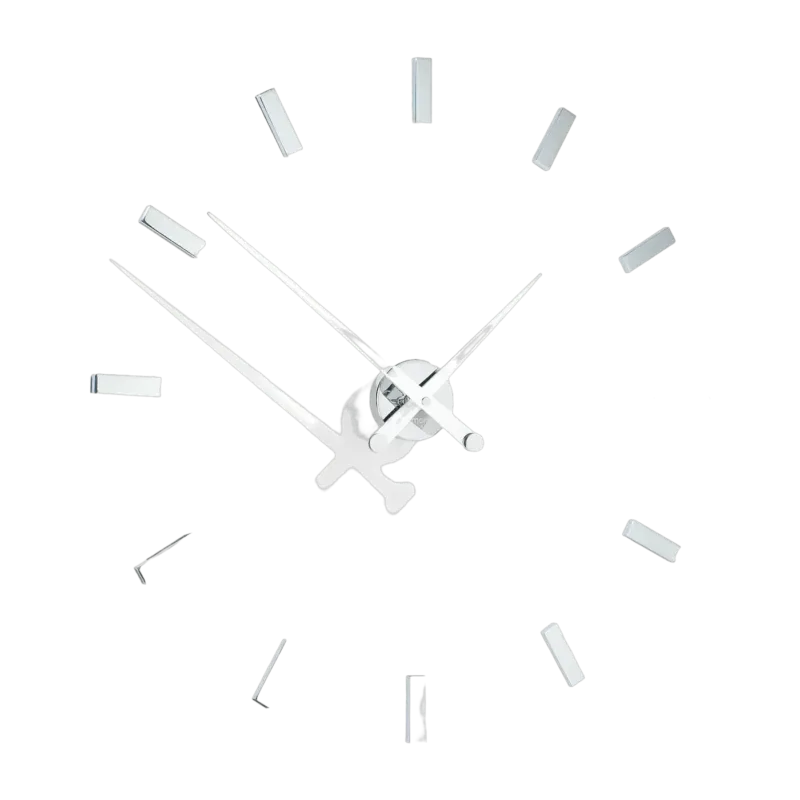 Horloge murale 12 signaux horaires aiguilles blanches Tacón I - Nomon - The Cool Republic