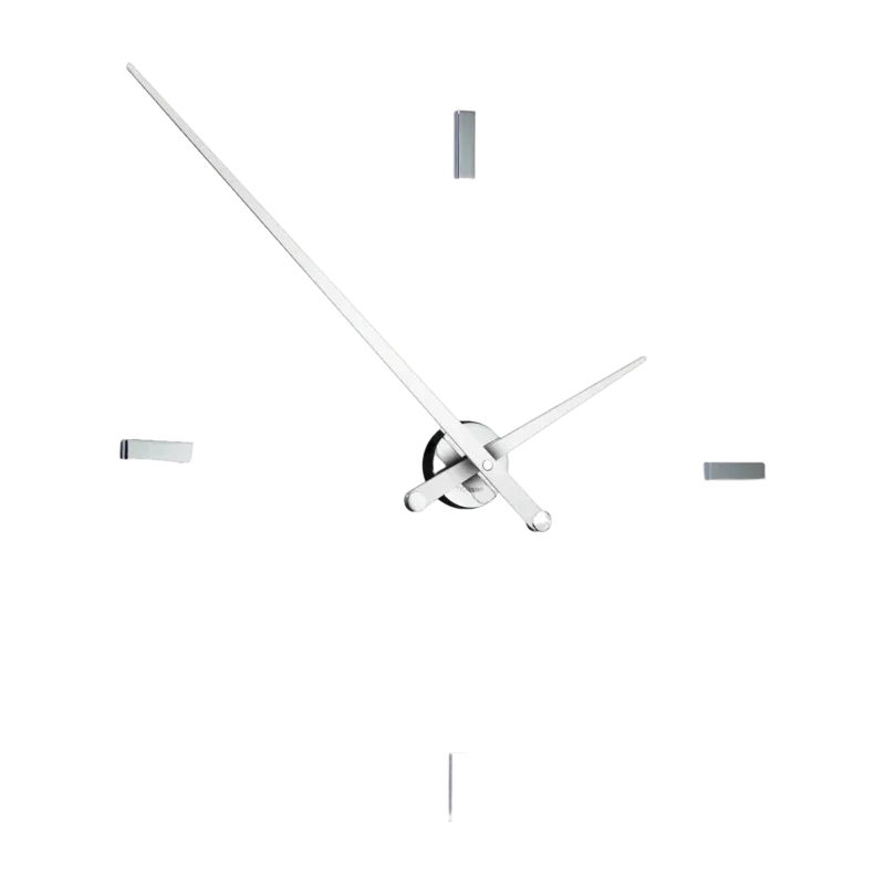 Horloge murale 4 signaux horaires aiguilles blanches Tacón L - Nomon - The Cool Republic