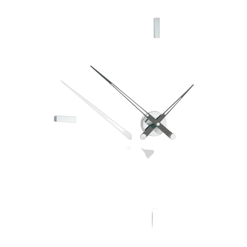 Horloge murale 4 signaux horaires aiguilles noires Tacón I - Nomon - The Cool Republic