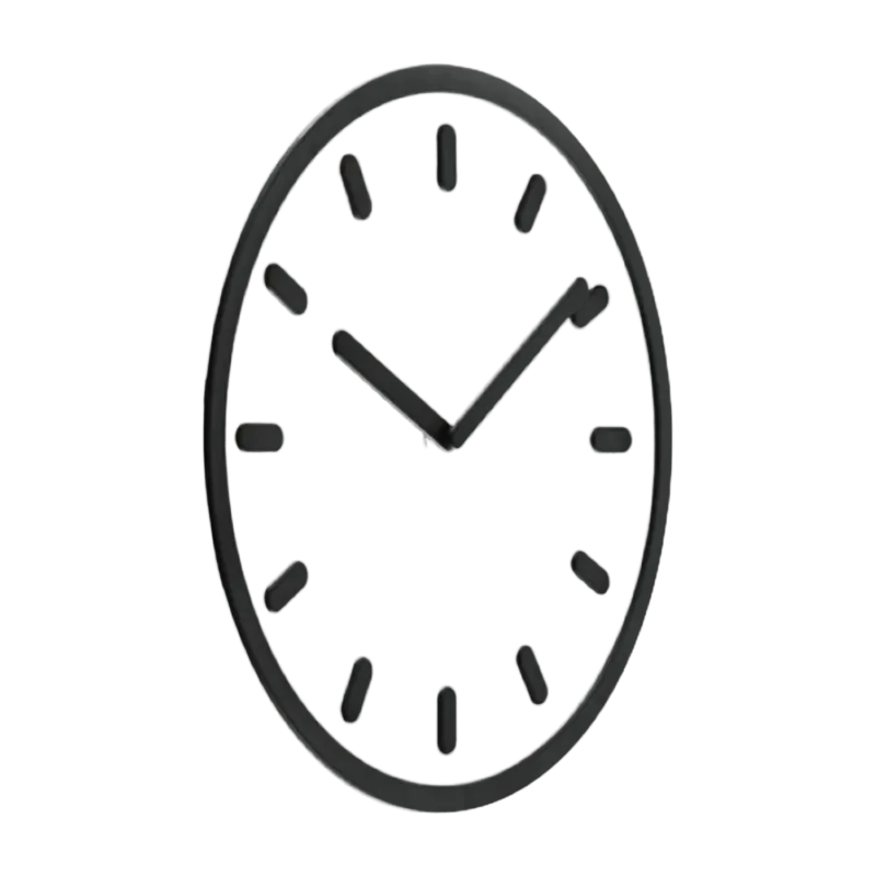 Horloge murale blanche et noire Tempo - Magis - The Cool Republic