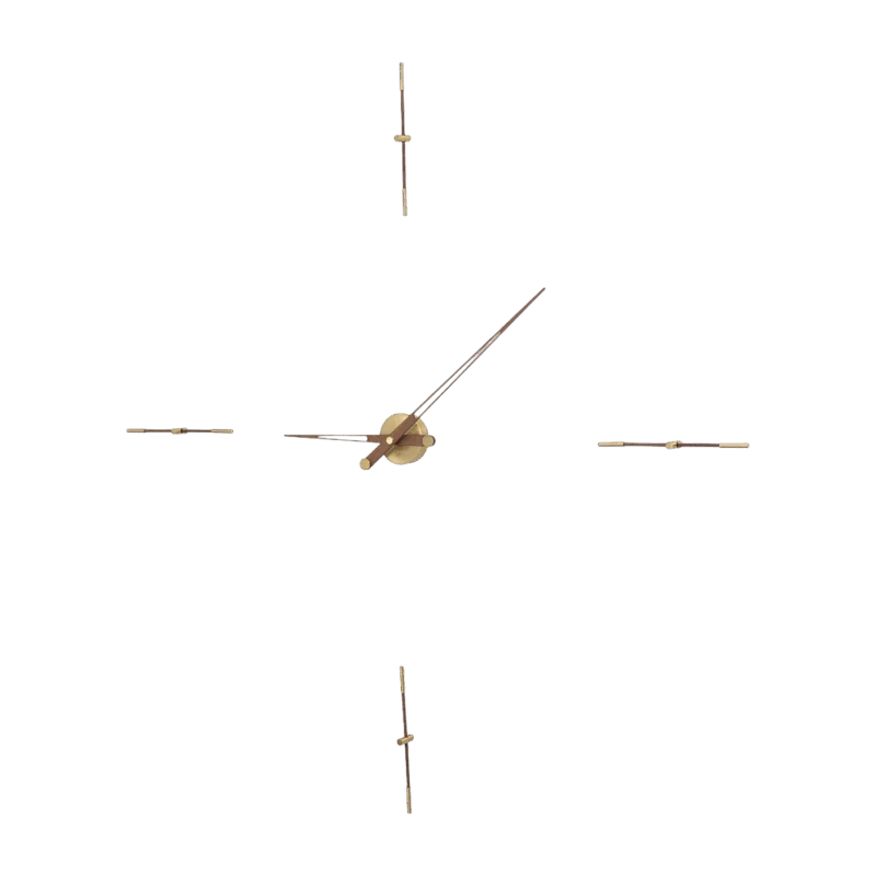 Horloge murale dorée 4 signaux horaires 125 cm Merlín G - Nomon - The Cool Republic