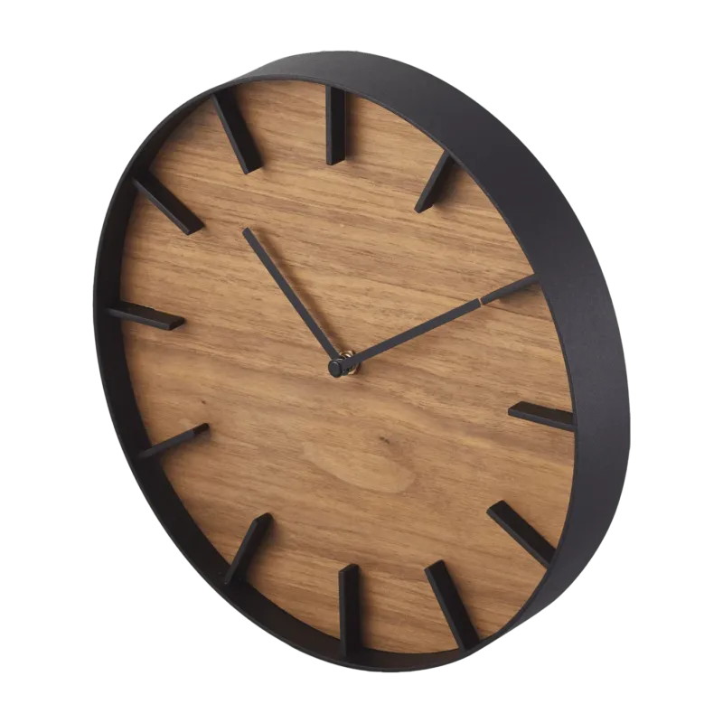 Horloge murale en bois foncé Rin - Yamazaki - The Cool Republic